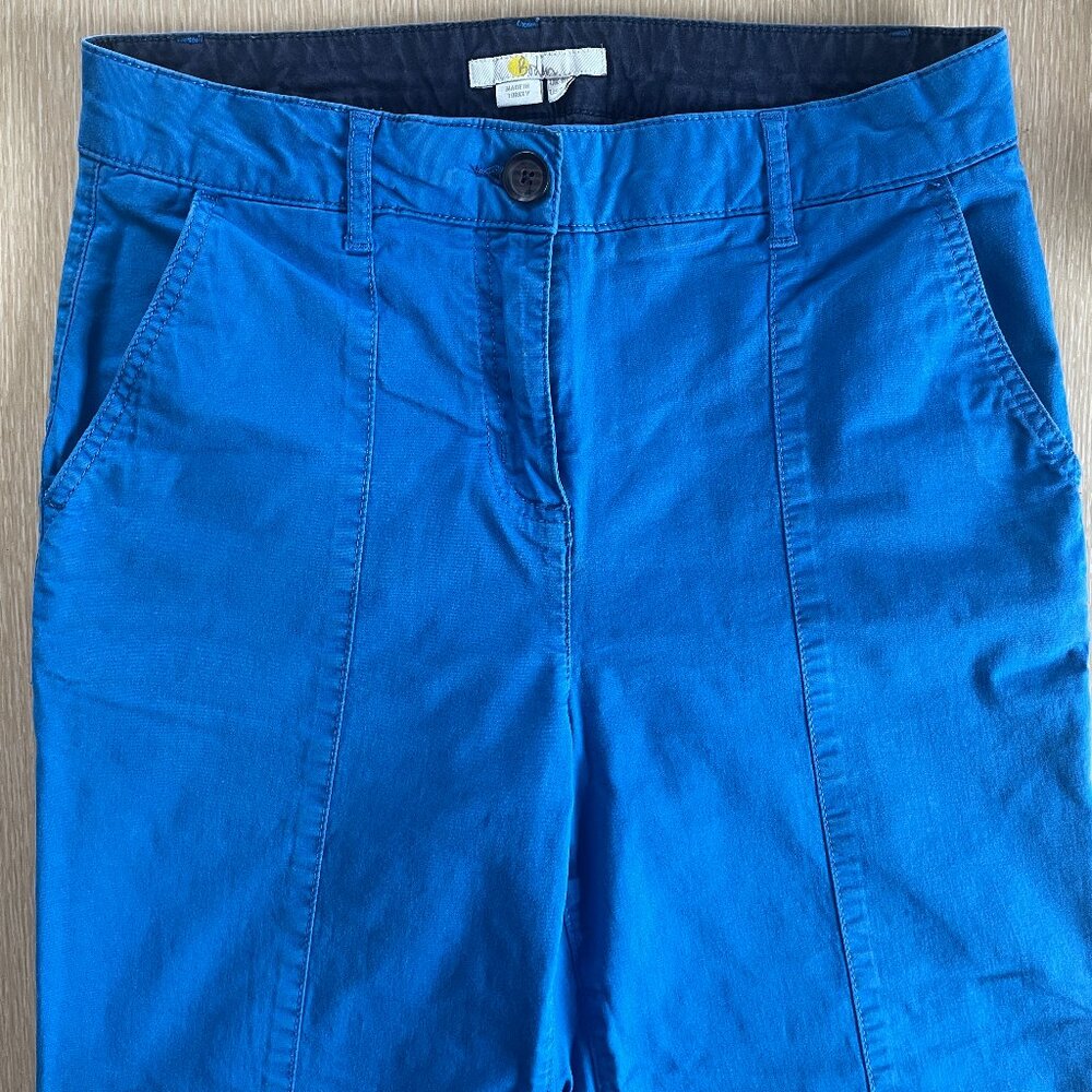 Boden summer cropped pants, bright blue, 4R